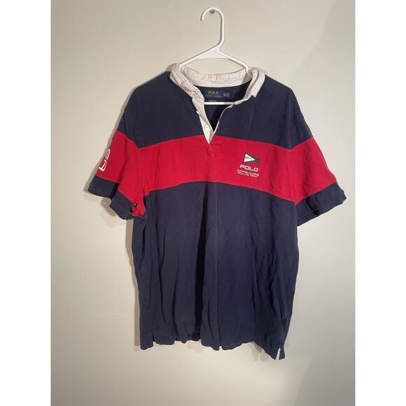 Polo Ralph Lauren Offshore Sailing Team Polo Shirt Men's XXL Color Block Rugby - Picture 1 of 10
